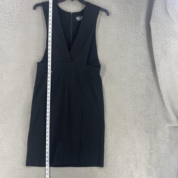 Hell Bunny Dress Womens Extra Large XL Black Sleeveless Deep V Neck Pencil Layer - Picture 7 of 13